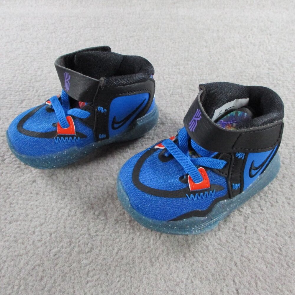Nike Toddlers 2C Kyrie Infinity SE Photo Bl/Purple/Rush Org/Blk DM3896 410 - Picture 2 of 6